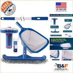 5-in-1 Pool Cleaning Kit for Above Ground & Inground Pools – Comprehensive Care