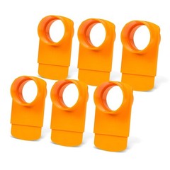 POWERTEC 70294-P6 2-1/2&Prime; Blast Gate 6-Pack Anti-Clog ABS Plastic Dust Collect