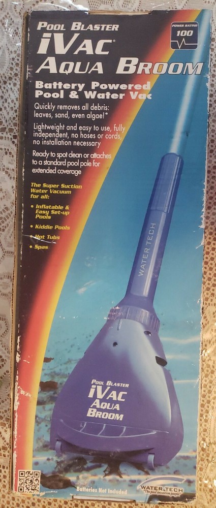 water tech pool blaster ivac aqua broom – new in box
