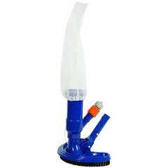 Pool Central 10IN Blue Jet Vac with Brush for Small Above Ground Swimming Pools