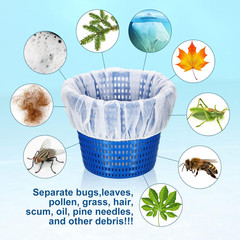200 Pcs Pool Skimmer Socks Fine Mesh Strainer Screen Liners White
