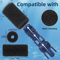 12 Pack Tail Scrubber Replacement for Polaris Pool Cleaner Parts, High Densit…