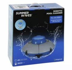 Summer Waves Robotic Cordless Rechargeable Swimming Pool Vacuum Cleaner System