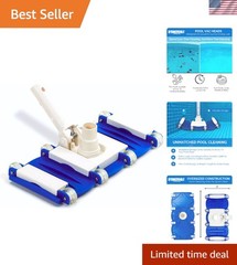 Efficient Hydrotools Pool Vacuum with Wheels – Universal Hose Compatibility