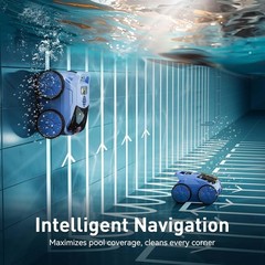 Lightweight Robotic Pool Cleaner with Large-Capacity Filter – Effortless Care