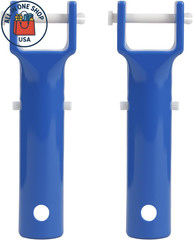 Pool Vacuum Head Handle Replacement Parts with V-Clip & Pin – 2 Pack