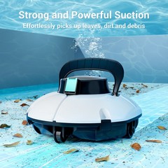 WYBOT S2 Solar Wall Climbing Robotic Pool Vacuum for Inground Pools Pool Cleaner