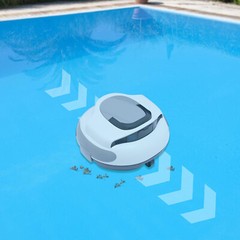 Automatic Pool Cleaning Robot Above/in-Ground Cordless Robotic Vacuum Cleaner