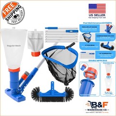 Effortless Pool Maintenance: Spa Jet Vacuum & Adjustable 8-Foot Cleaning Pole
