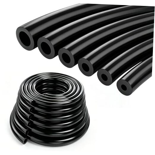 6.6 FT Vacuum Hose Automotive 1/8&Prime; 5/32&Prime; 3/16&Prime; 6.6FT-6Values(1/8&Prime;~3/8&Prime;) Black