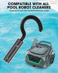 Stainless Steel Pool Hook for All Robotic Pool Cleaners, Rubber-Coated Metal …