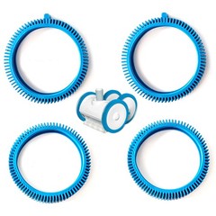 Pool Cleaner Tire Combo Kit 2-Pack Front & Rear Compatible with Super Hump