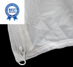 ATIE K13 Pool Cleaner All Purpose Bag with Zipper Enclosure Replacement White