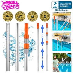 Universal Fit 16 ft Telescopic Pool Pole – Lightweight and Durable Cleaning Tool