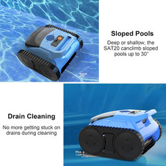 Pool Vacuum for Inground Pools, Cordless Robotic Pool Cleaner, Automatic Pool V
