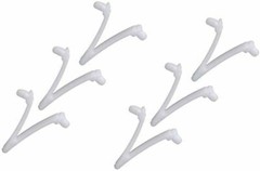 Butterfly Clip V-Clip for Pool Spa Brush, Leaf Rake, Leaf Skimmer, Vacuum 6-Pack