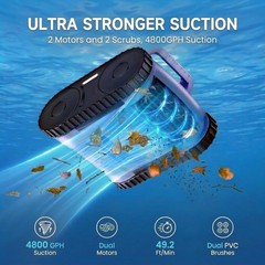 Refurbished Seauto Robot Pool Cleaner Vacuum Inground Floor Wall Waterline 3H