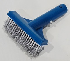 5&Prime; Heavy Duty Pool Brush for Stubborn Stains, Steel Bristles
