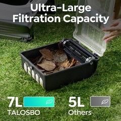 (2026 New) TALOSBO SK01 Solar Powered Robotic Pool Surface Skimmer, APP Control