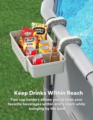 [PATENTED] 2026 Upgrade 2 Sets Poolside Storage Basket Original Above Ground