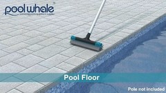 20&Prime; Detachable Pool Brush Head with Durable Nylon Bristles & EZ Clip Handle – Cl
