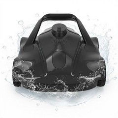 Battery Powered Pool Vacuum Robot 130Min Runtime for Above Ground Pools 860Sq.Ft