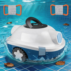 INSE Cordless Pool Vacuum Robot for Home Commercial Pools, Long Lasting Battery,