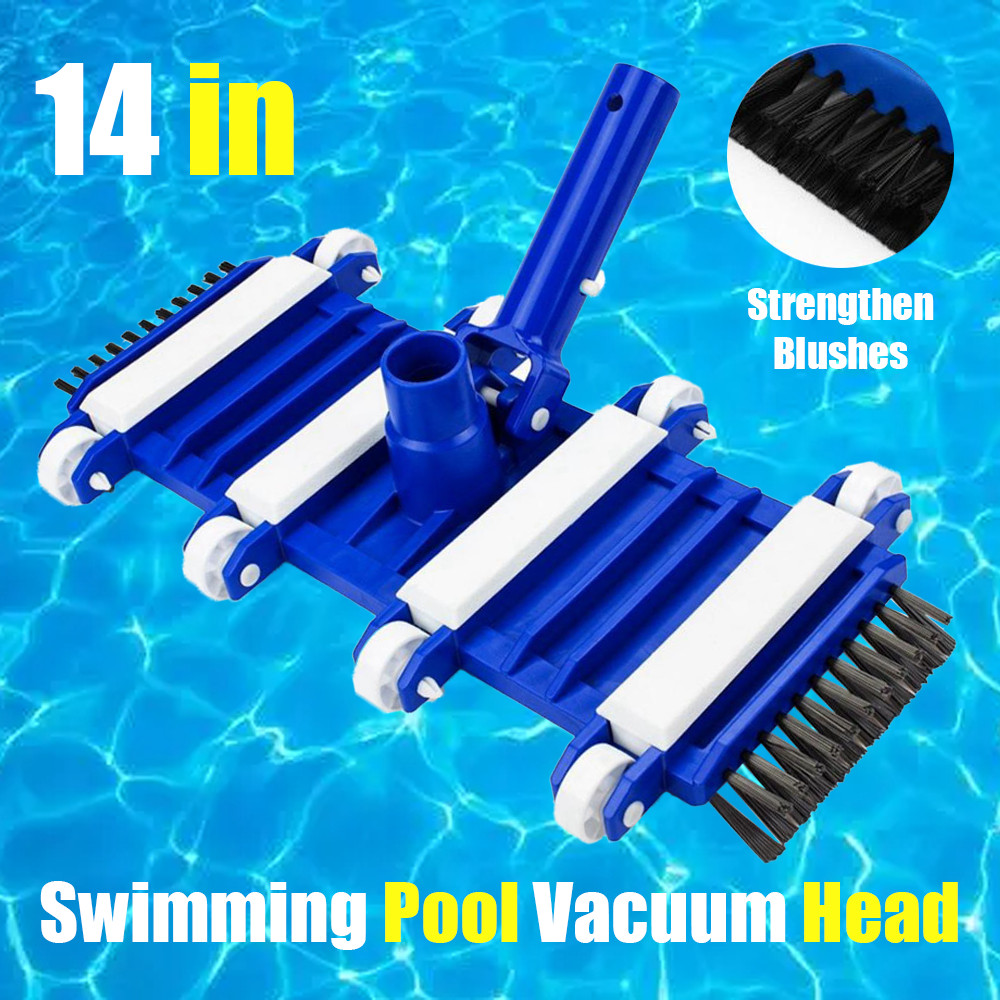 14&Prime; Flexible Swimming In-Ground Pool Vacuum Head with Swivel Hose Connection US