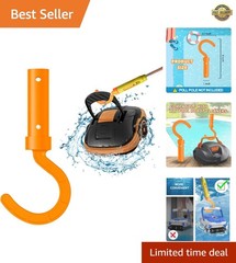 Universal Robotic Pool Cleaner Hook: Durable, Easy Use for All Pools – Orange