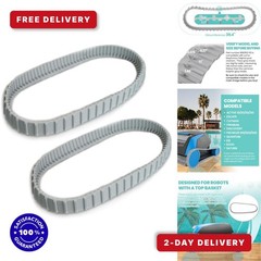 Calvana Replacement Gray Tracks for Maytronics Dolphin 9983152-R2 (2 Pack)