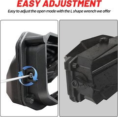 2Pcs UTV Vents for Windshield Universal Vented Windscreen Fit Compatible with P