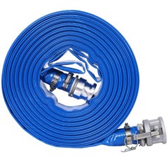 1.5&Prime; Pool Backwash Hose 100ft Heavy Duty PVC Camlock Fittings