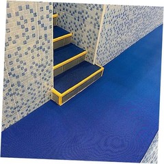 Drainage Non Slip Flooring Mats Swimming Pool Bathroom 0&Prime;L x 0&Prime;W x 0&Prime;Th Blue