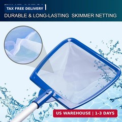 POOLAZA Hot Tub Skimmer Net Handheld, Professional Pool, Spa, Pound Skimmer Net