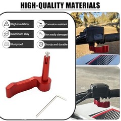 Thumb Throttle Lever CNC Aluminum Replacement Compatible with Polaris red