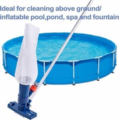 Handheld Vacuum Swimming Pool Jet Cleaner 5Section Pole Ground Spa Pond Fountain