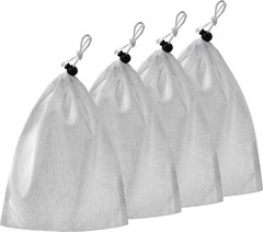4 Pool Vacuum Mesh Bag Replacement for Pool Vacuum Aquariums Ponds, 24 x 16 Inch