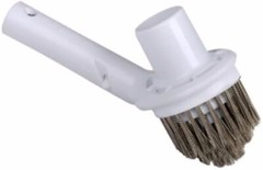 Pool Spa Corner Vacuum Combo Vac Brush w/Stainless Steel Bristles for Algae