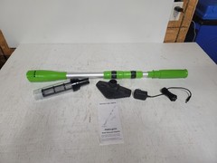 Poolergetic Pool Vacuum Cleaner Green/Black Brush Nozzle & Power Cord OPEN BOX