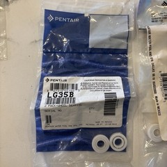 PENTAIR LETRO JET VAC WHEEL BEARINGS, LOT OF 2 POOL CLEANER PARTS LG35B