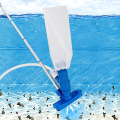 Portable Pool Cleaning Kit with 5-Section Pole and Jet Vacuum for Spa and Pond