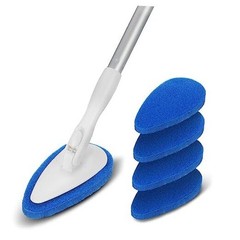 Shower Bathtub Tub Tile Scrubber Cleaning Brush with 51 » Handle, 5 Non