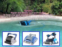 Front & Rear Brush Set for Robot Swimming Pool Cleaners – Replacement Parts for