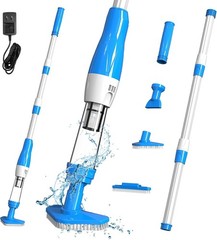 4 in 1 Cordless Rechargeable Small Pool Vacuum spa hot tub 90 Mins Running Time