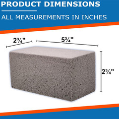 Pool-Whiz Pumice Block, Pool Tile & Concrete Cleaner, Pumice Stone for Cleaning