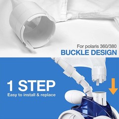 2/4Pack Pool Cleaner Bags All Purpose Filter Bag Replacement for Polaris 260 480