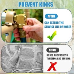 Garden Hose Swivel elbow Connector 90 Degree Solid Brass Pipe 1PC