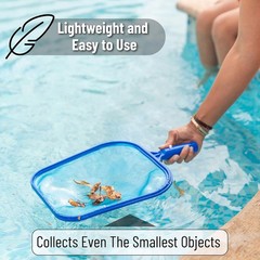 Large Surface Area Pool Skimmer Net – Easily Maneuverable & Light Weight