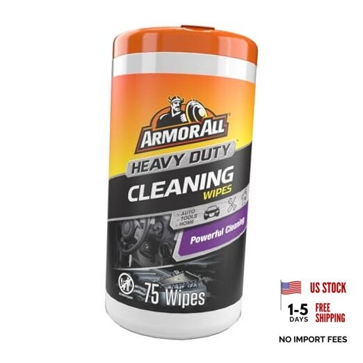 Heavy Duty Cleaning 75 Count (Pack of 1) Heavy Duty Cleaning Wipes (75 Wipes)
