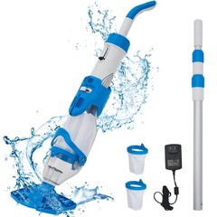 Wireless Handheld Pool Vacuum with Powerful Suction & 80min Long-lasting Charge